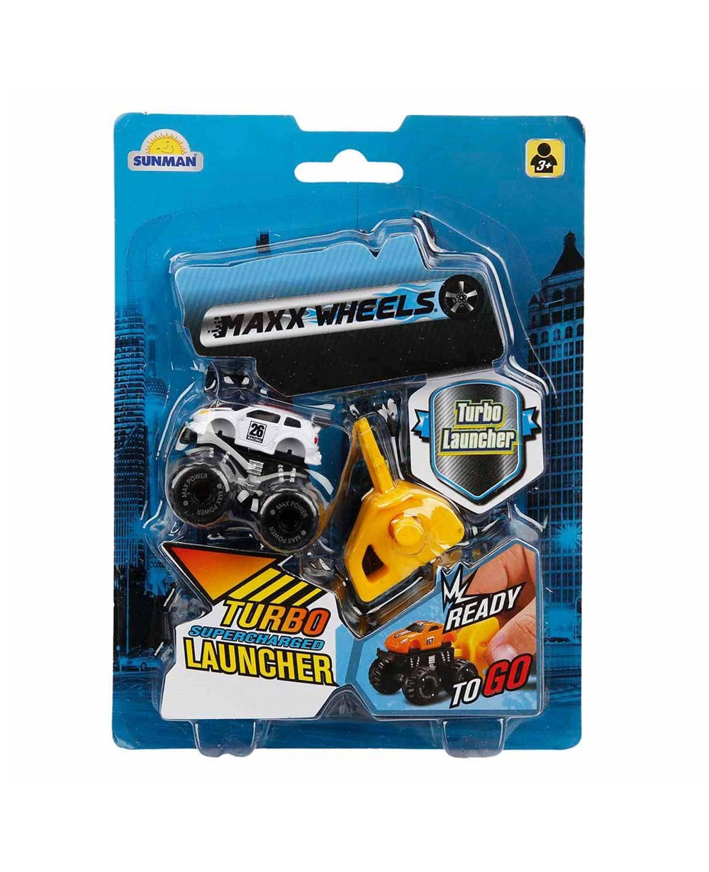 Breadcrumbut, Sunman, Maxx Wheels Mini Fırlayan Araçlar 26694 26 Beyaz Racing