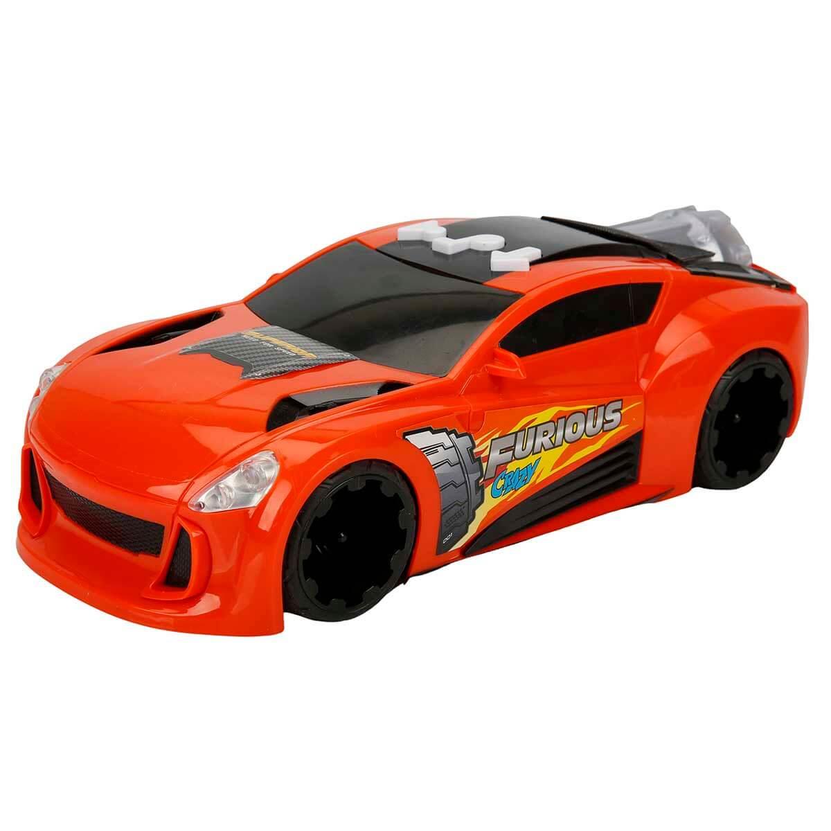 Breadcrumbut, Sunman, Maxx Wheels Sesli ve Işıklı Jet Araba 26793 Turuncu