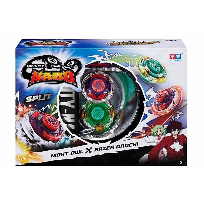 Breadcrumbut, MEGA OYUNCAK, Mega Beyblade Infinity Nado Split Metal 2´li Set Night Owl & Razer Orochi