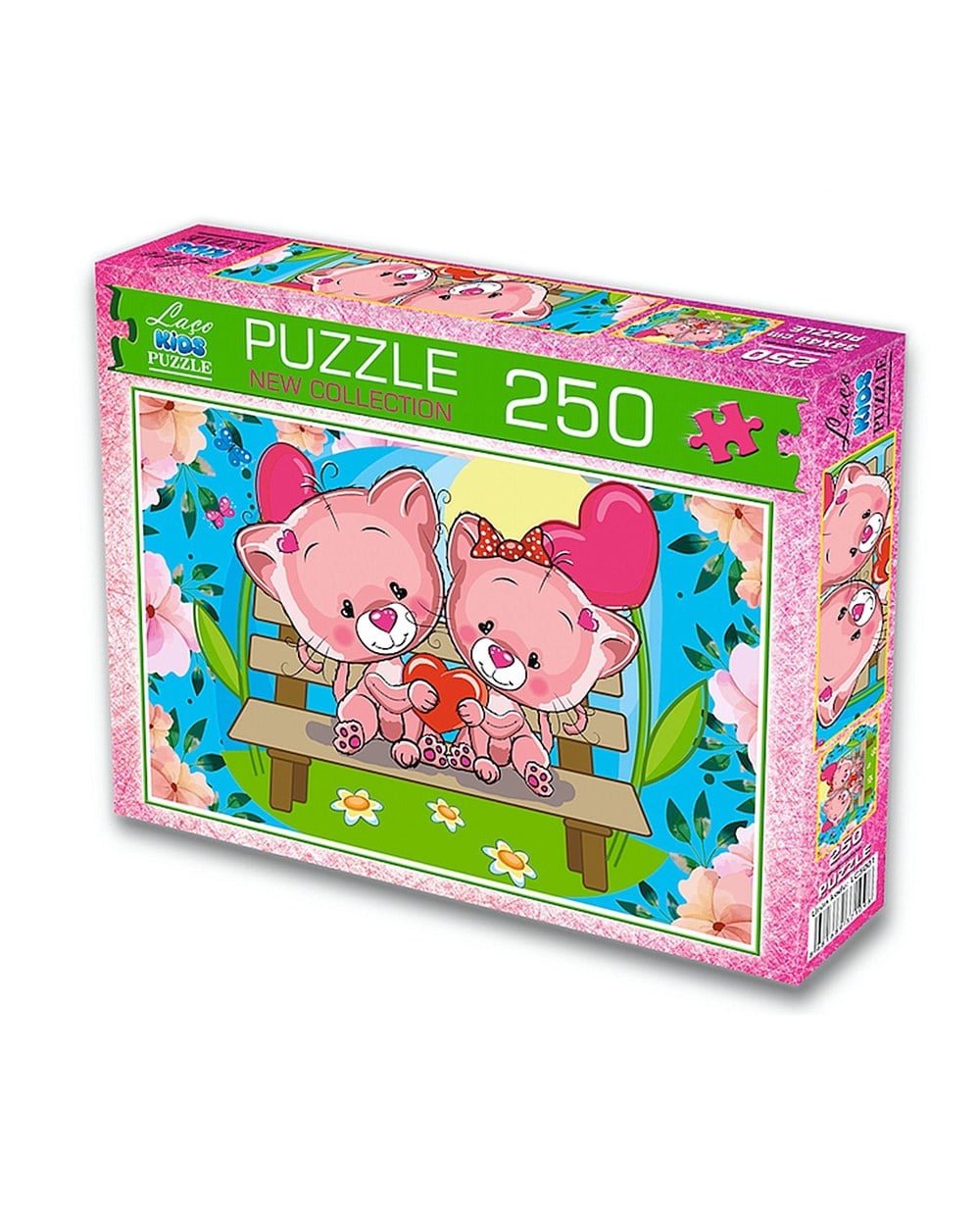Breadcrumbut, Laço Kids, Pembe Ayıcıklar Puzzle 250 Parça Çocuk Yapboz