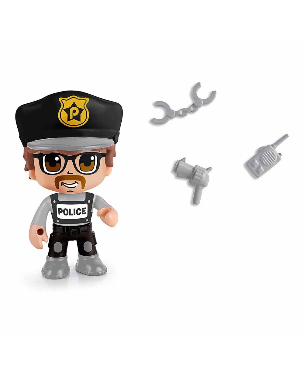 Breadcrumbut, Pinypon, Pinypon Action Tekli Figür 86129 Siyah Polis