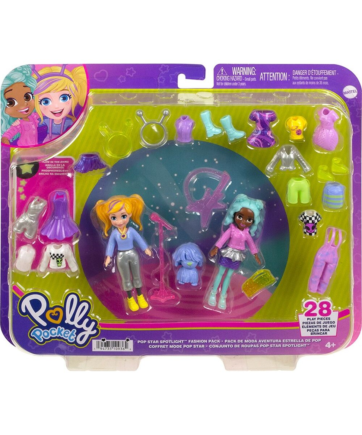 Breadcrumbut, Polly Pocket, Polly Pocket ve Arkadaşları Farklı Moda Aksesuarları Oyun Setleri HNF51 HKV97
