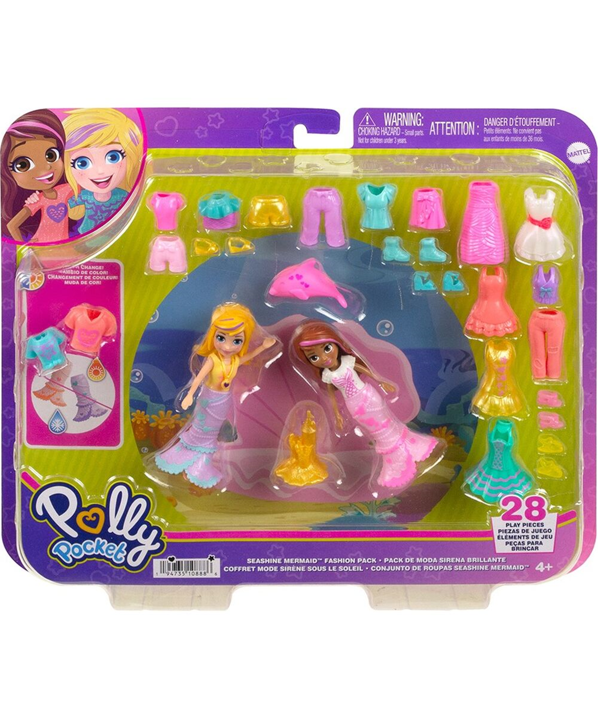 Breadcrumbut, Polly Pocket, Polly Pocket ve Arkadaşları Farklı Moda Aksesuarları Oyun Setleri HNF51 HKV96