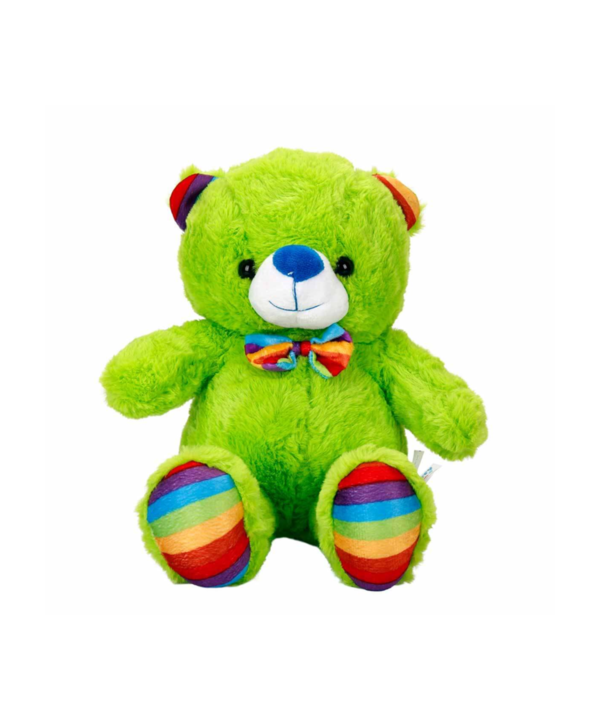 Breadcrumbut, Sunman, Puffy Friends Oturan Kurdeleli Renkli Peluş Ayı 30 cm 29626 Yeşil
