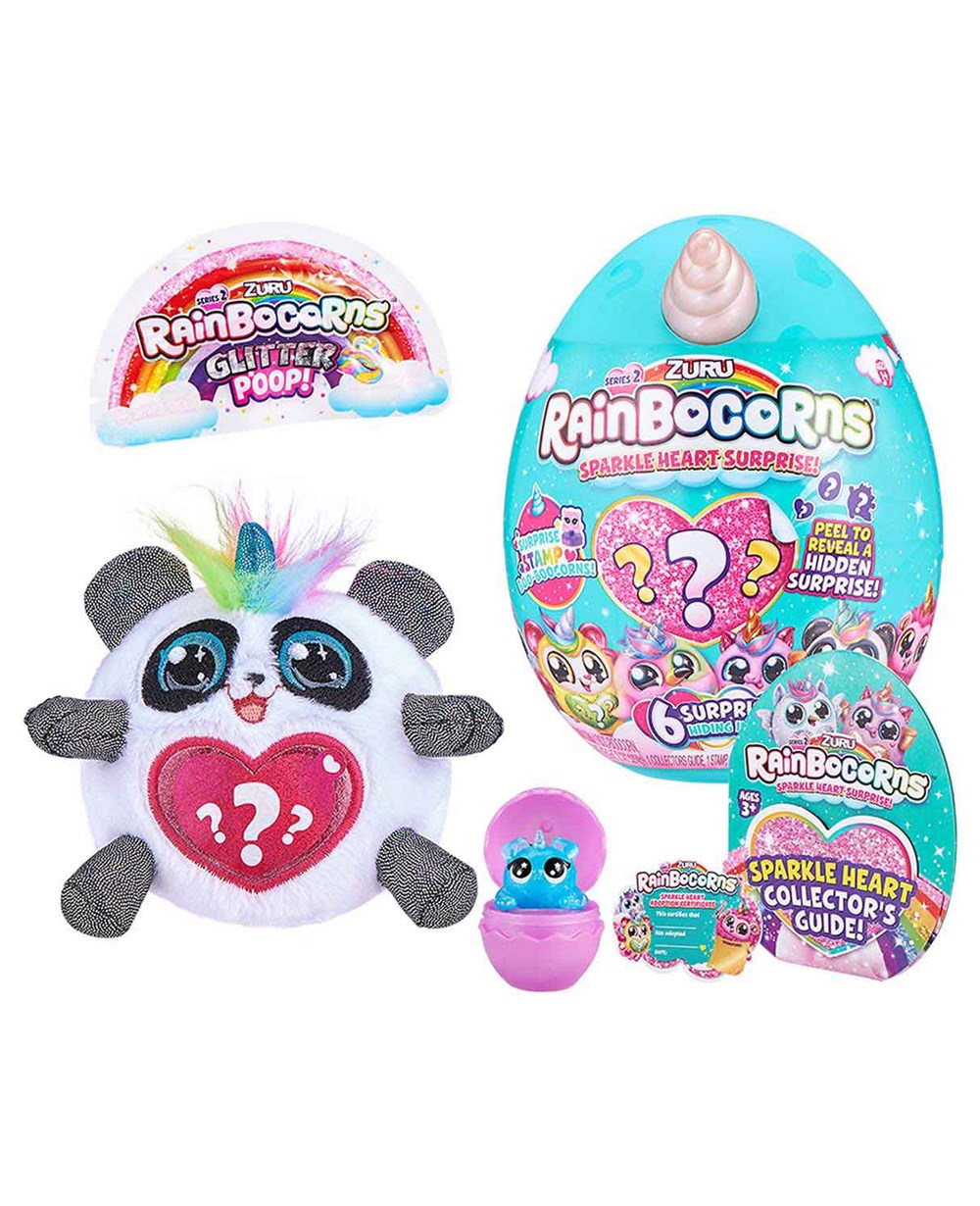 Breadcrumbut, Giochi Preziosi, Rainbocorns Mini Işıltılı Kalp Sürprizi S2 RAR07000 - Pembe 15816