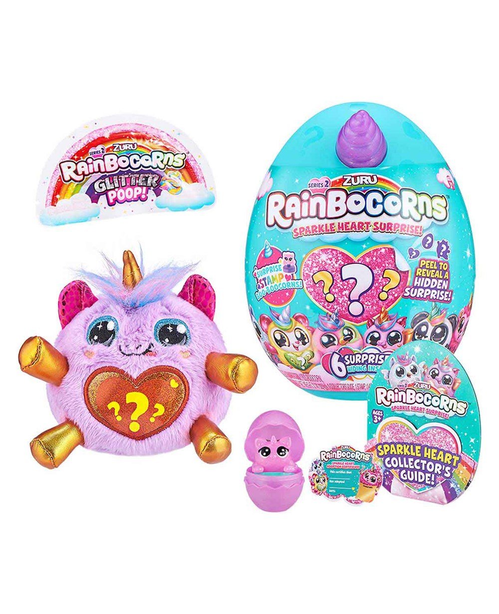 Breadcrumbut, Giochi Preziosi, Rainbocorns Mini Işıltılı Kalp Sürprizi S2 RAR07000 - Mor 15816
