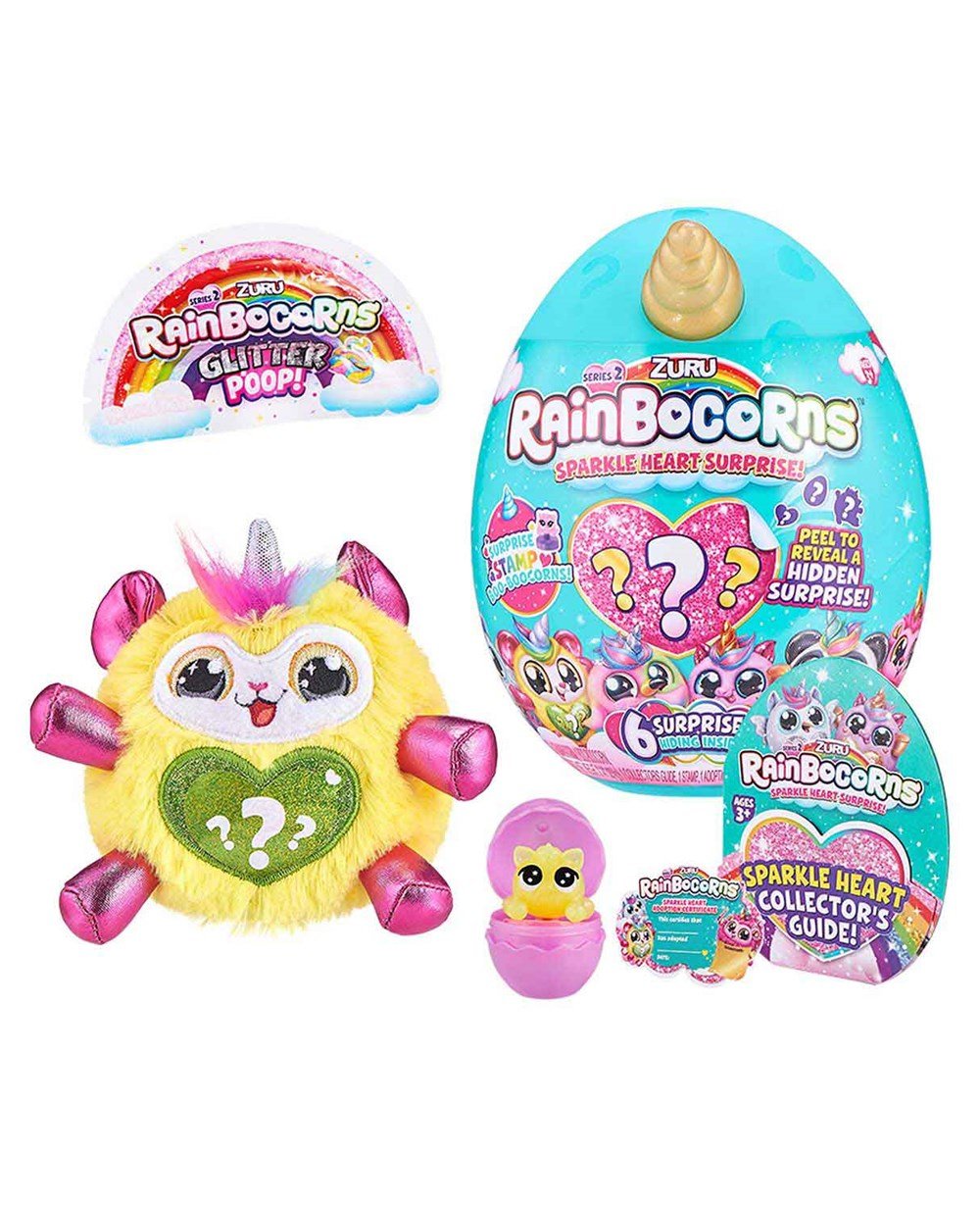 Breadcrumbut, Giochi Preziosi, Rainbocorns Mini Işıltılı Kalp Sürprizi S2 RAR07000 - Sarı 15816