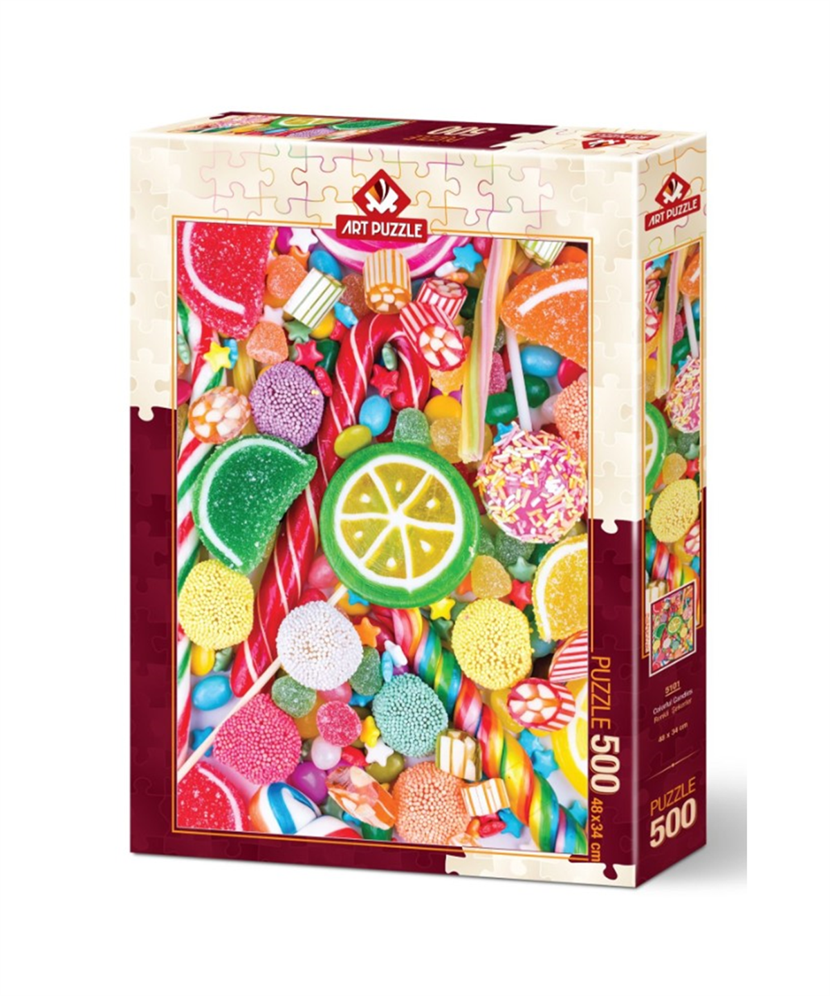 Breadcrumbut, ART PUZZLE, RENKLİ ŞEKERLER-500 PARÇA