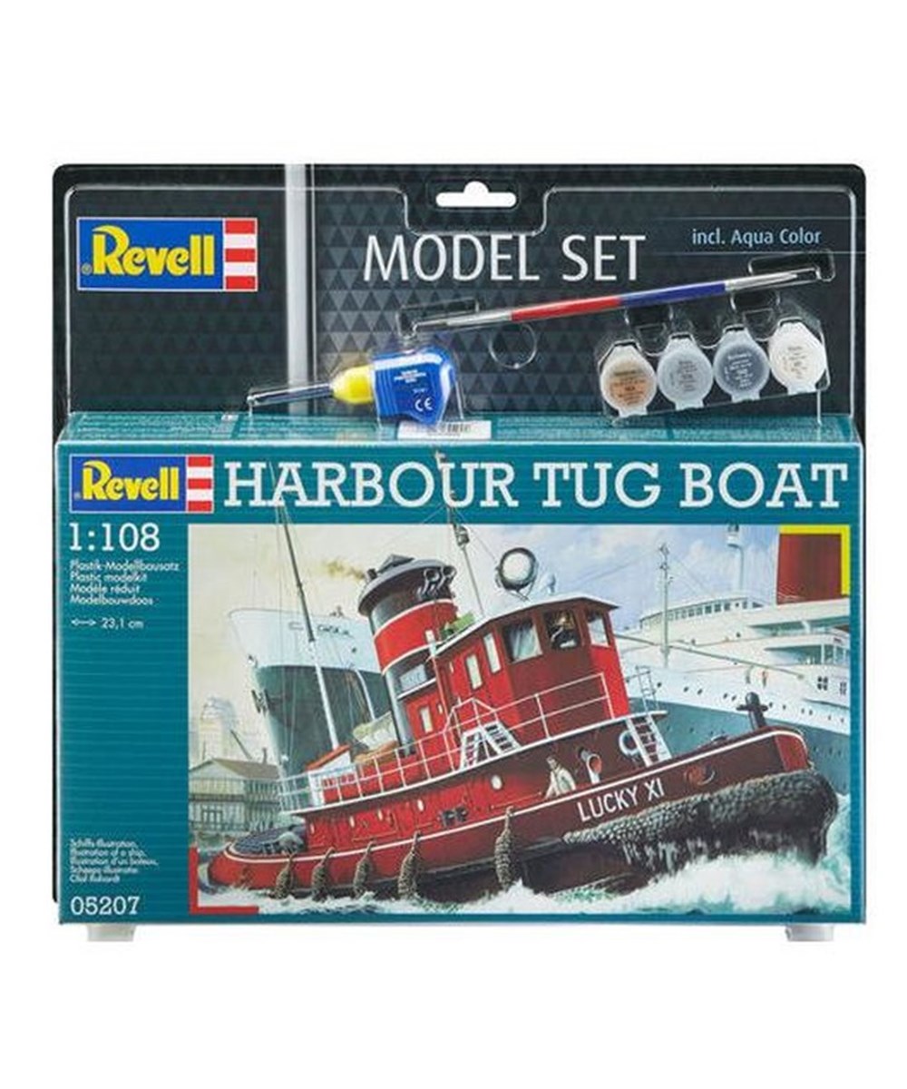 Breadcrumbut, REVELL, Revell 1:108 Harbour Tug Boat Maket Model Seti 65207