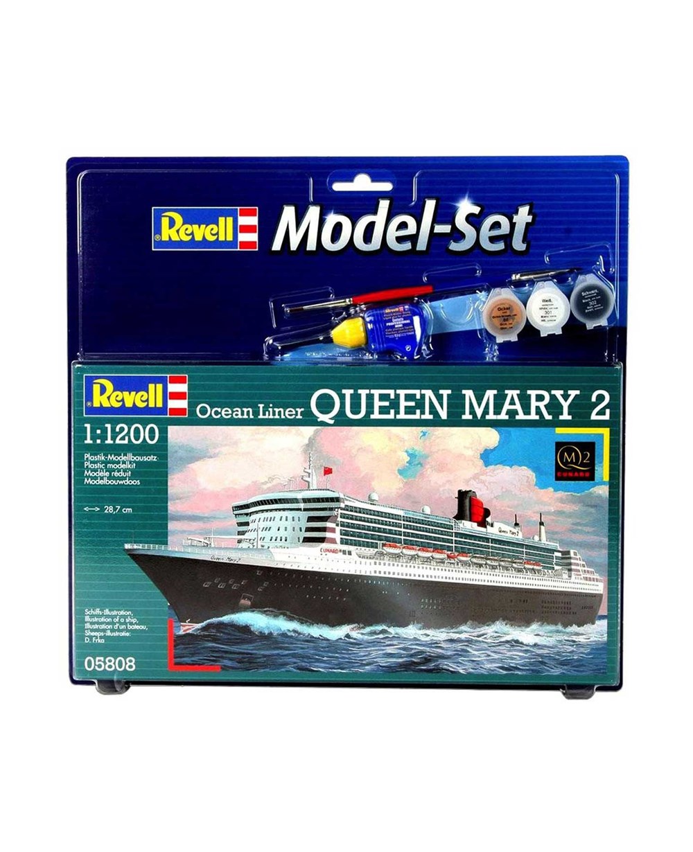 Breadcrumbut, REVELL, Revell 1:1200 Queen Mary 2 Model Set Gemi 65808