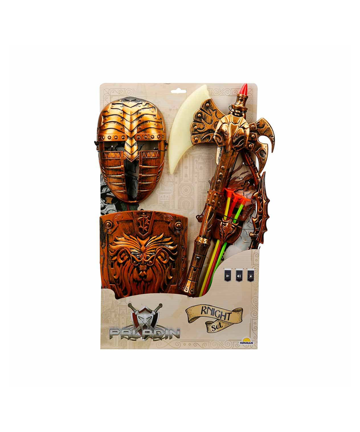 Breadcrumbut, Sunman, Sesli ve Işıklı Şövalye Kılıç Seti 24065 Balta Kalkan