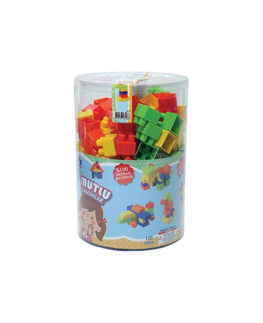 Breadcrumbut, BEST TOYS, SİLİNDİR KUTUDA 120 PARÇA PLASTİK LEGO