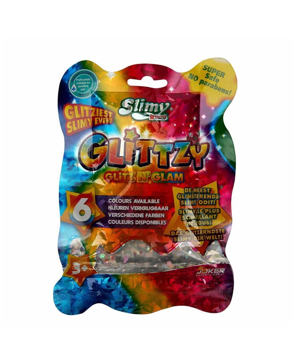 Breadcrumbut, Slimy, Slimy Glitzy Slime 90 gr. - Beyaz 40254