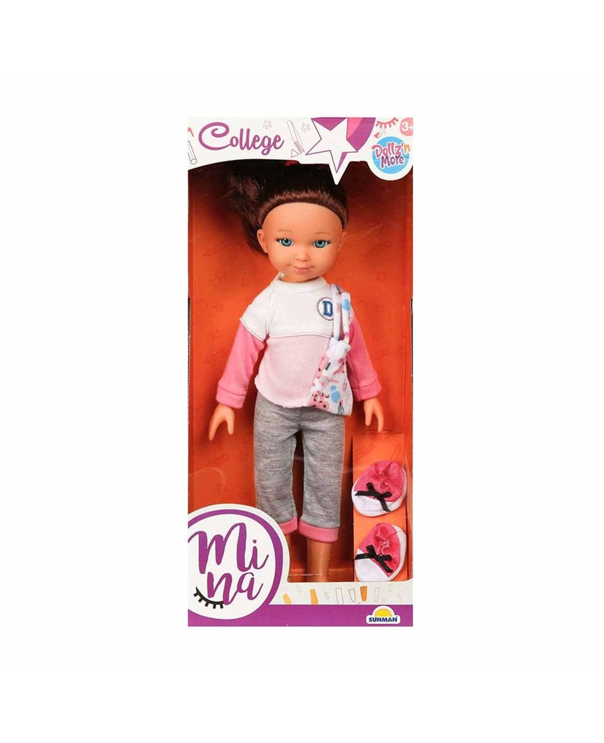 Breadcrumbut, Sunman, Sunman Dollz'n More Mina Bebek 35 cm College