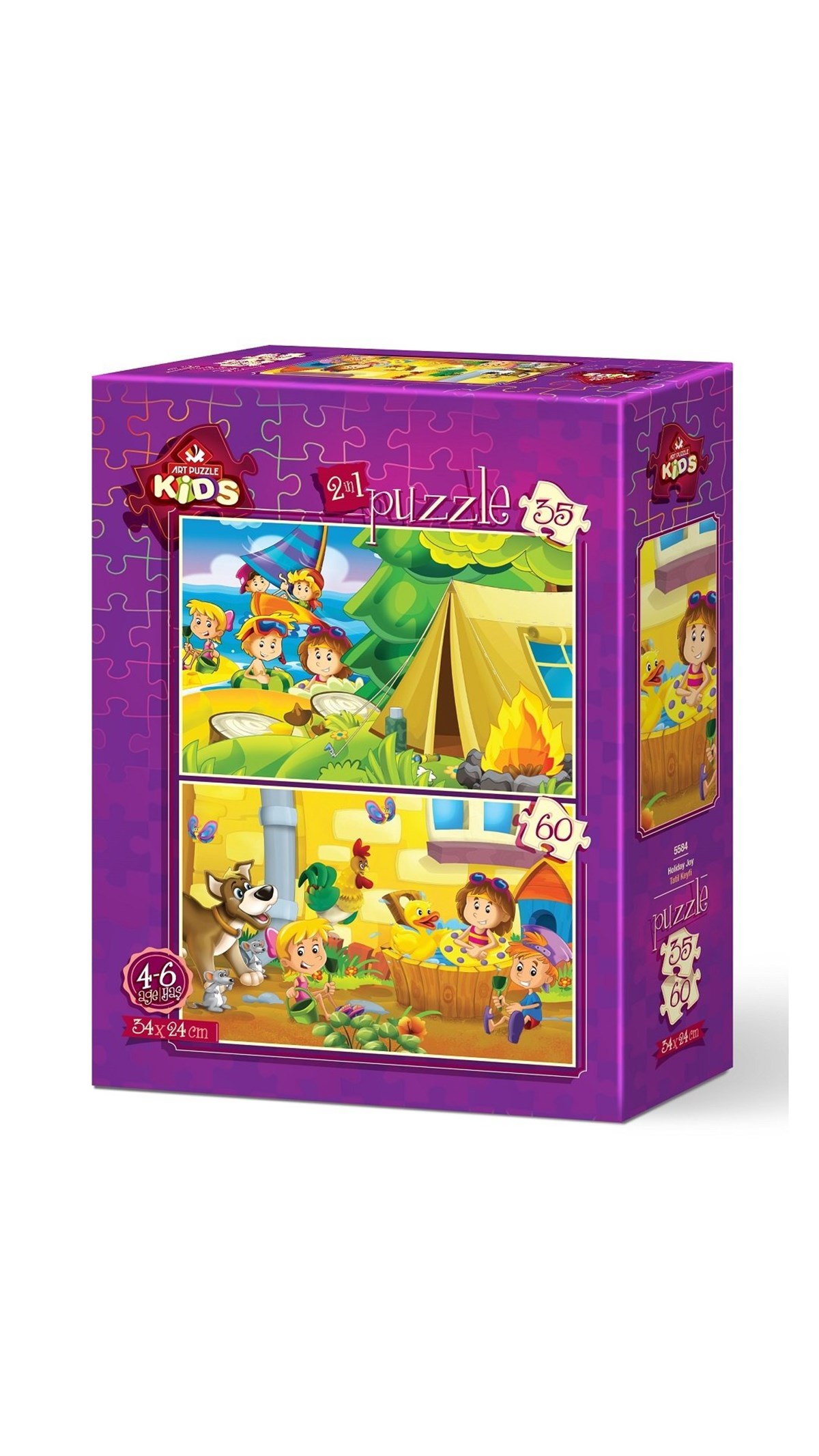 Breadcrumbut, ART PUZZLE, TATİL KEYFİ - 35+60 PARÇA 5584