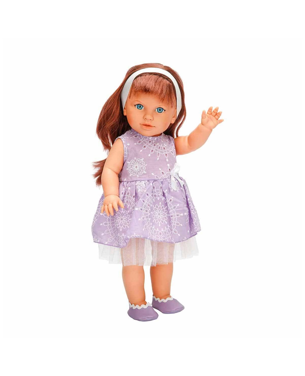 Breadcrumbut, Sunman, Tina Party Bebek 45 cm 34231 Mor Elbiseli