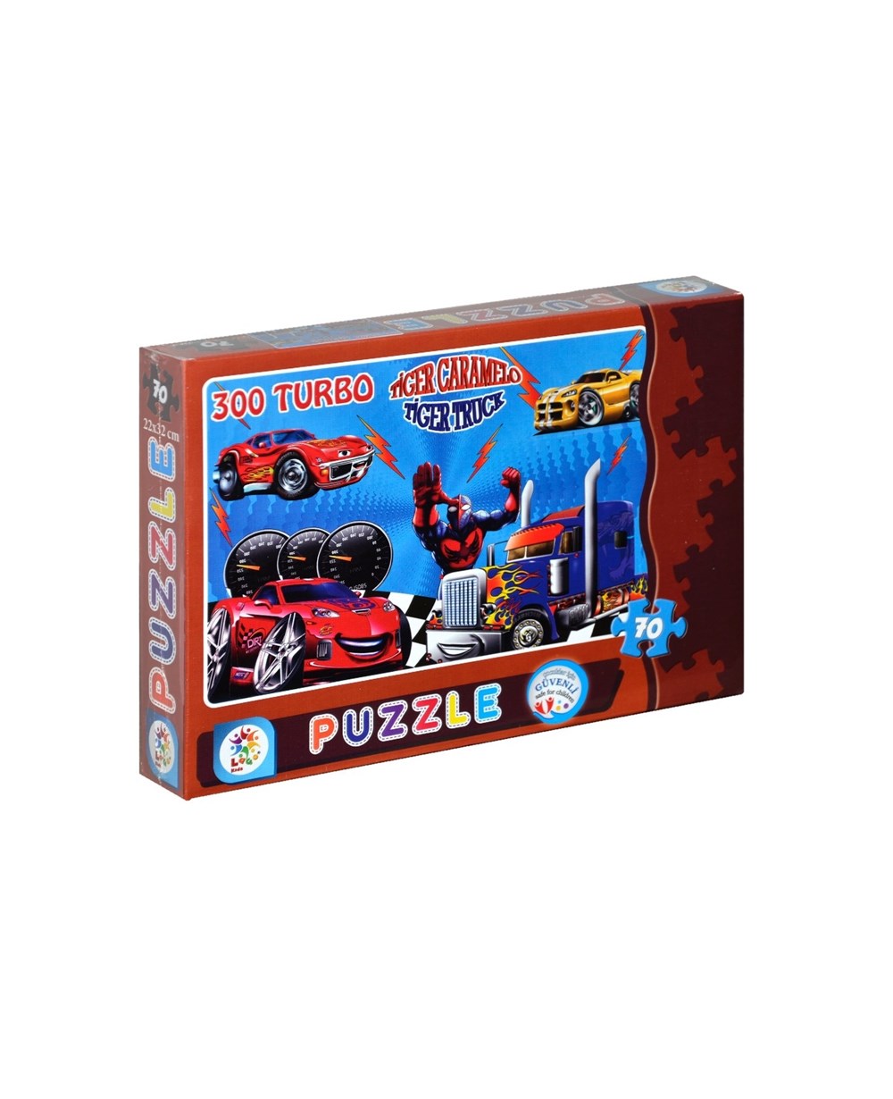 Breadcrumbut, Laço Kids, Turbo Taşıtlar 70 Parça Puzzle