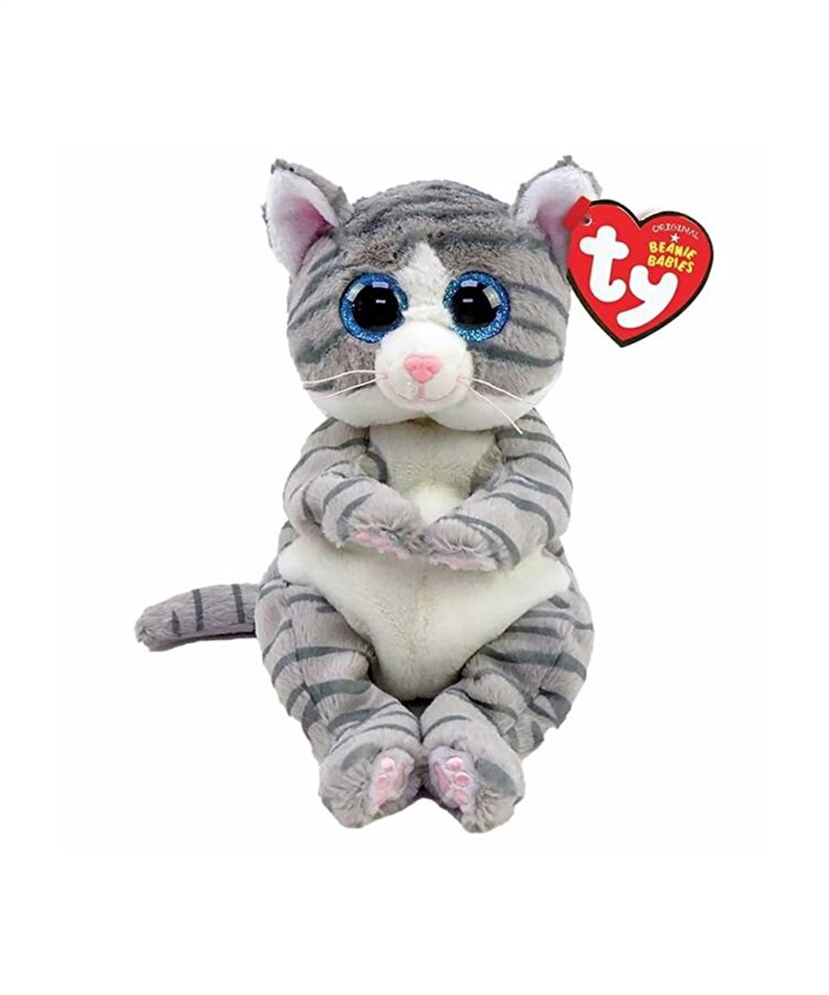 Breadcrumbut, TY, TY Mıtzı Tabby Gri Kedi 20 Cm