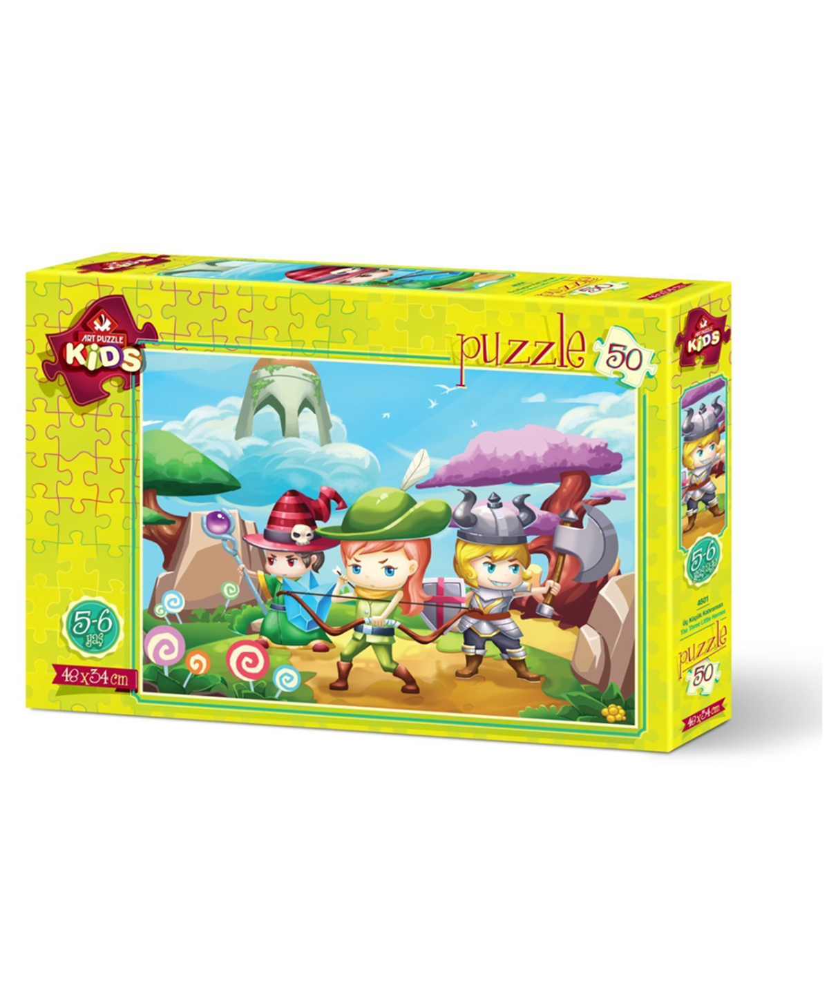 Breadcrumbut, ART PUZZLE, ÜÇ KÜÇÜK KAHRAMAN - 50 PARÇA