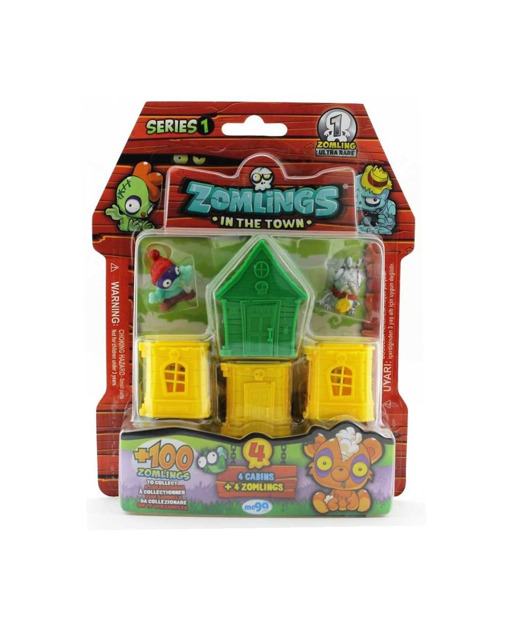 Breadcrumbut, Zomlings, Zomlings-Figür 4Lü Paket Seri1 03138 Yeşil Klübe