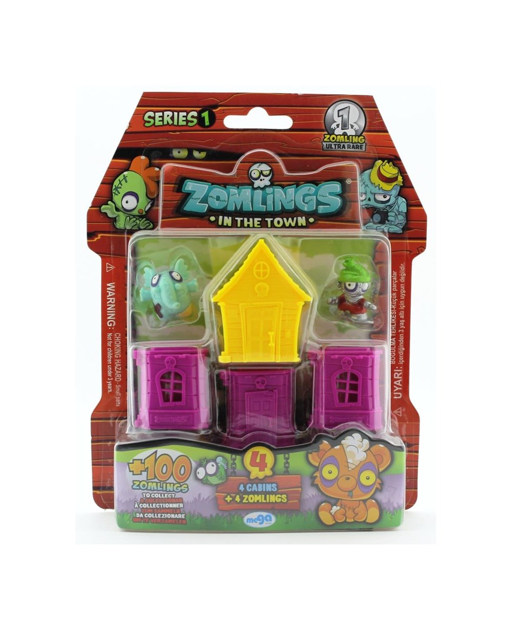Breadcrumbut, Zomlings, Zomlings Figür 4Lü Paket Seri1 03183 Sarı Klübe
