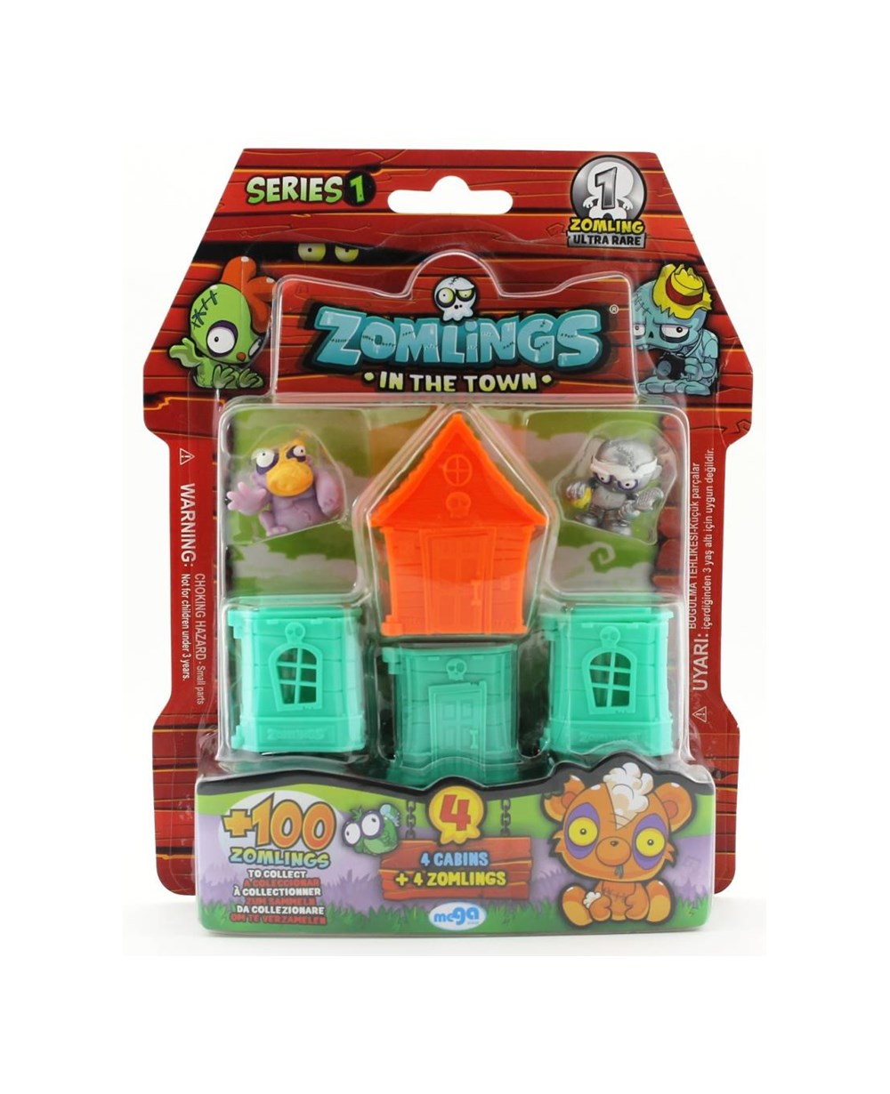 Breadcrumbut, Zomlings, Zomlings-Figür 4Lü Paket Seri1 03183 Turuncu Klübe