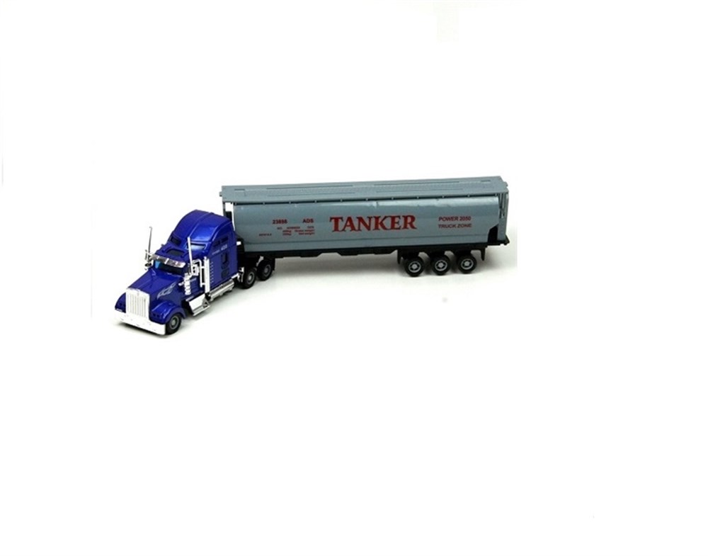 Çek-Bırak ve Sürmeli Arabalar, Merkez Oyuncak, 1:42 Ölçekli Kasalı Metal Model Tır 23715 Mavi Tır