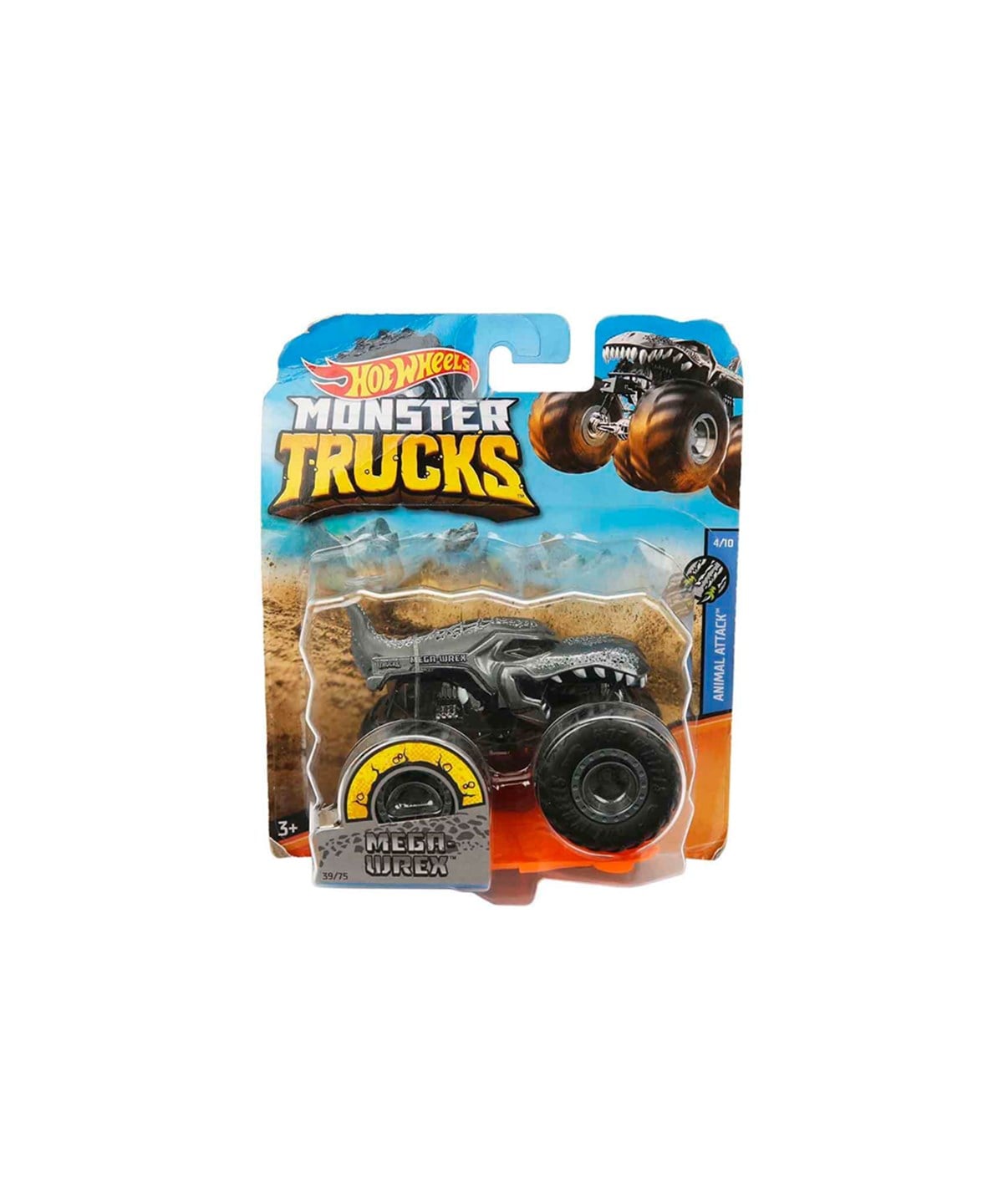 Çek-Bırak ve Sürmeli Arabalar, Hot Wheels, 1:64 Hot Wheels Monster Trucks Araba FYJ44 HHG78 Rhinomite