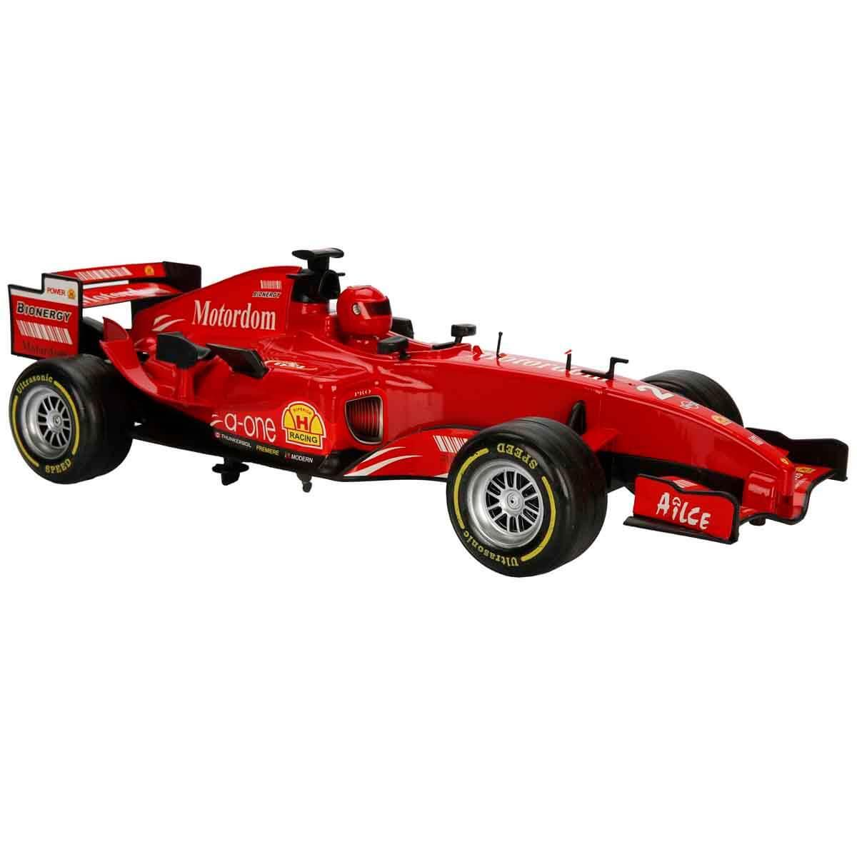 Çek-Bırak ve Sürmeli Arabalar, Sunman, 1:9 Sesli ve Işıklı Formula Friction Araba 42 cm 00910 Kırmızı