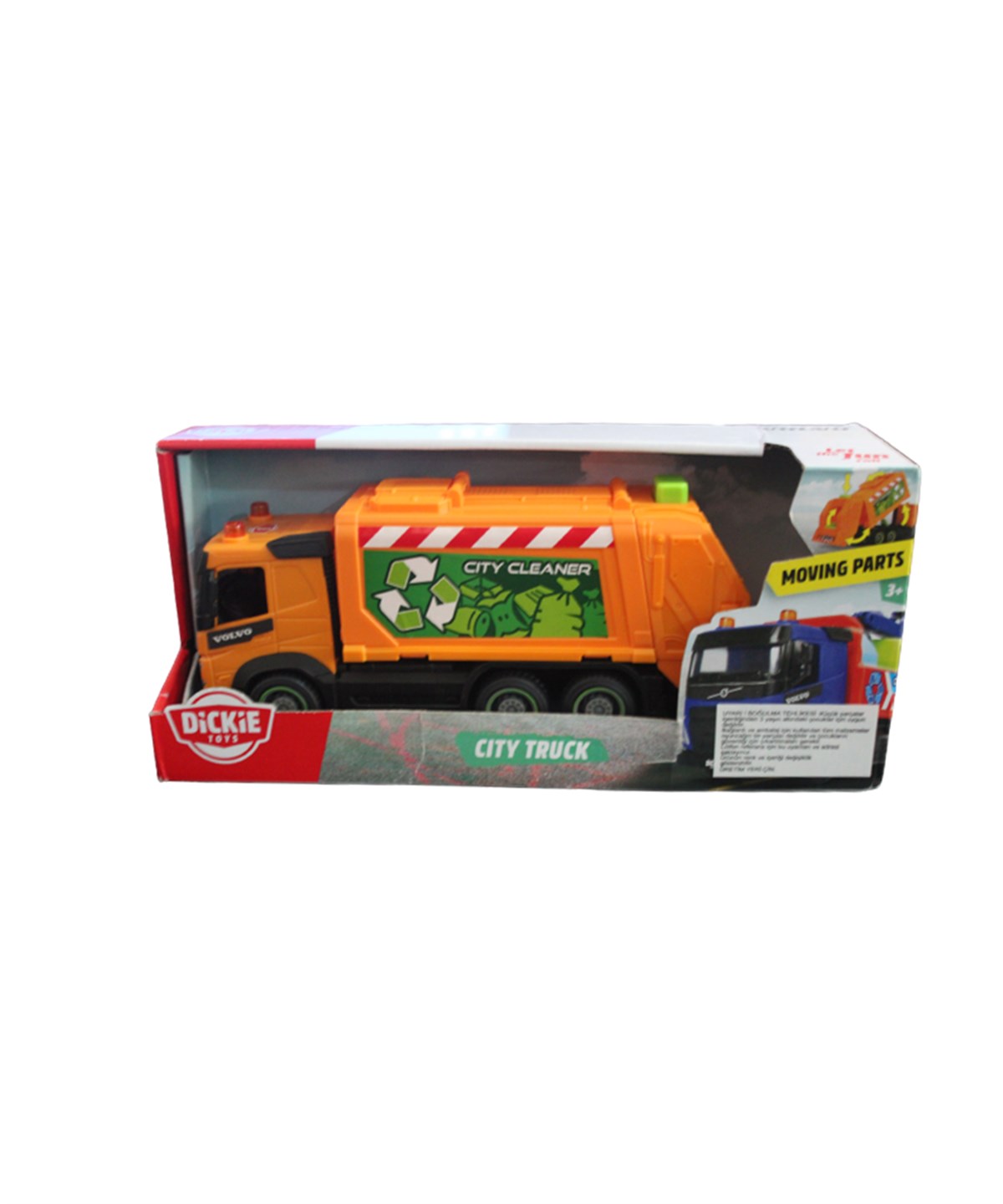 Çek-Bırak ve Sürmeli Arabalar, DICKIE TOYS, Dickie Toys City Truck Çöp Kamyonu 20 374 4014 76107 