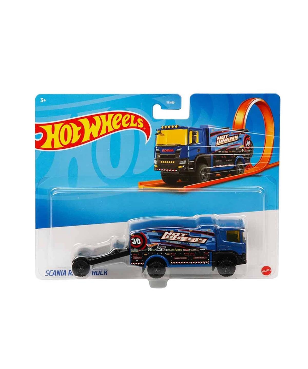 Çek-Bırak ve Sürmeli Arabalar, Hot Wheels, Hot Wheels Kamyonlar BFM60 HFC97 Scania Rally Truck