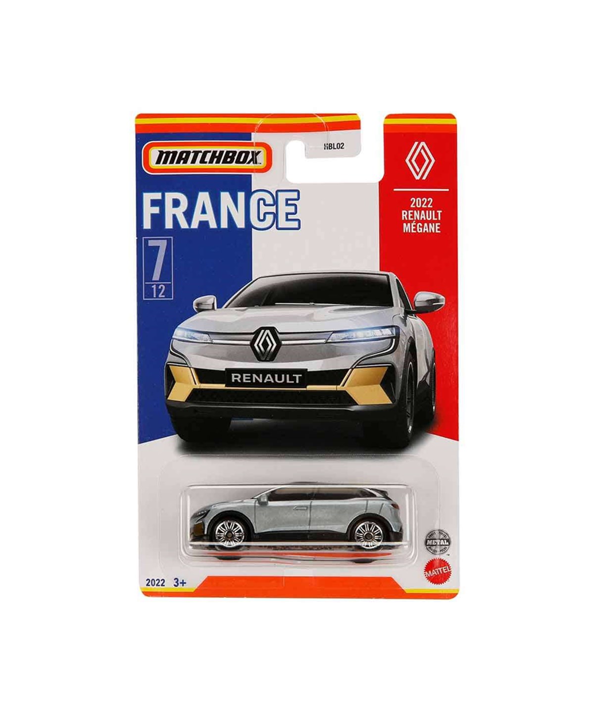 Çek-Bırak ve Sürmeli Arabalar, MATCHBOX, Matchbox Fransa Araçları Serisi HBL02 HFH74 2022 Renault Mégane