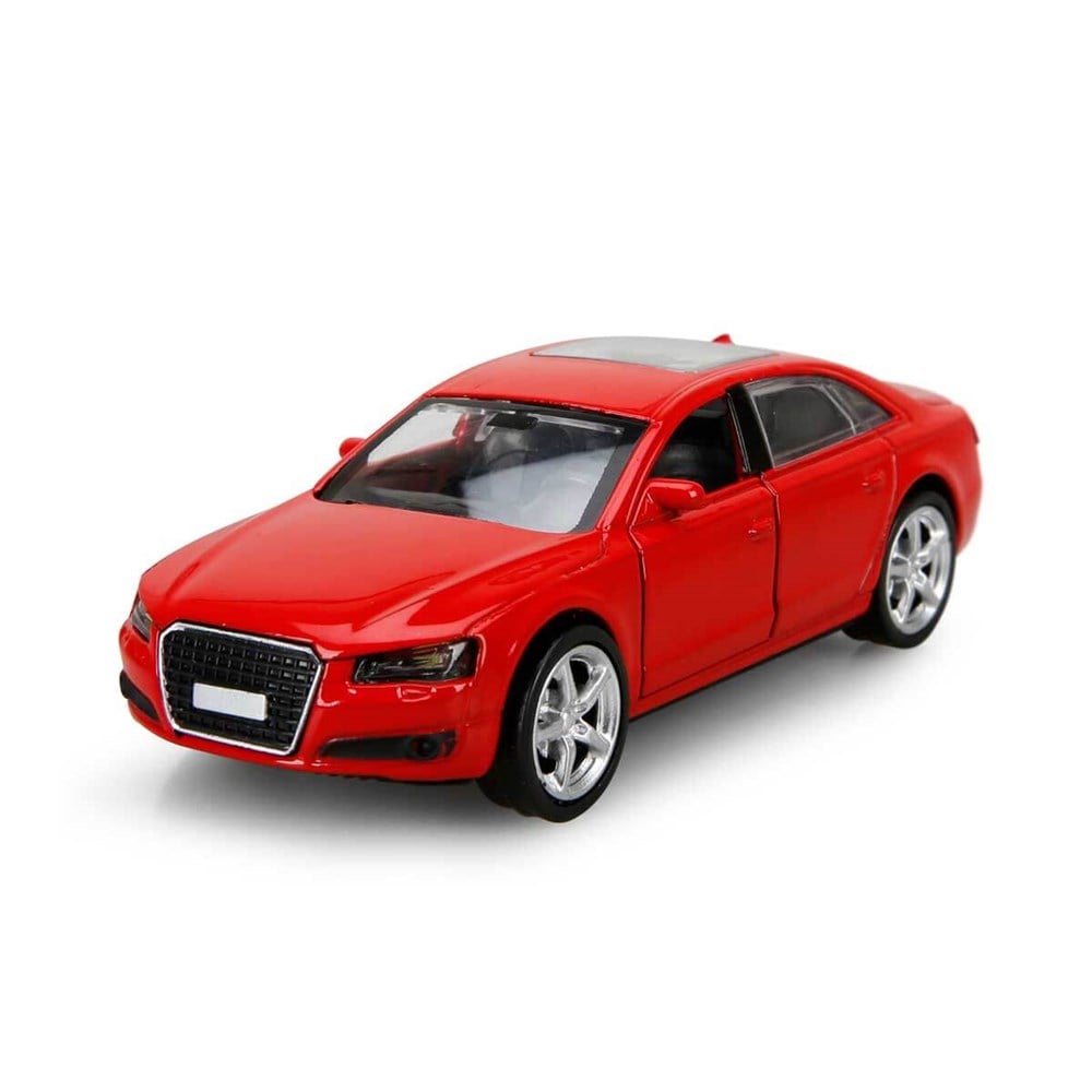 Çek-Bırak ve Sürmeli Arabalar, Sunman, Maxx Wheels Işıklı Spor Araba 12 cm 21040 Kırmızı Audi