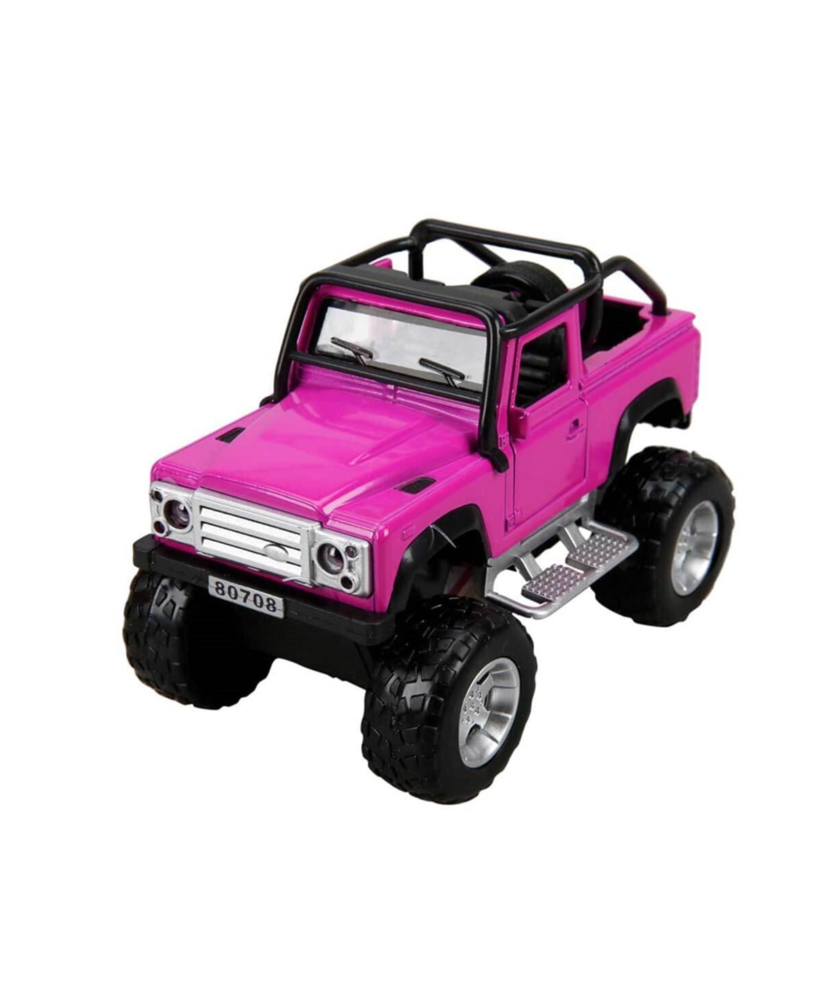 Çek-Bırak ve Sürmeli Arabalar, Sunman, Sesli ve Işıklı Safari Jeep 13 cm. 08737 Üstü Açık Pembe