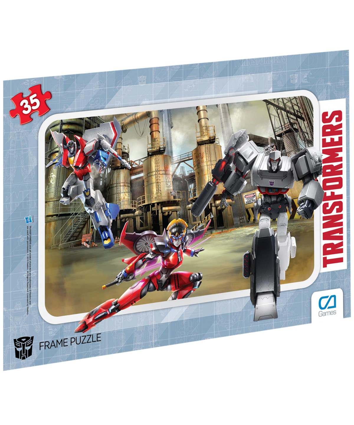 Çocuk Puzzle, CA Games, CA Games 5016-5017 Transformers Frame Puzzle 35