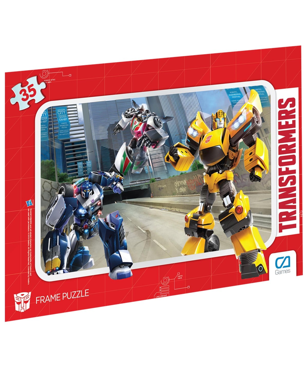Çocuk Puzzle, CA Games, CA Games 5017 Transformers Frame Puzzle 35 40305