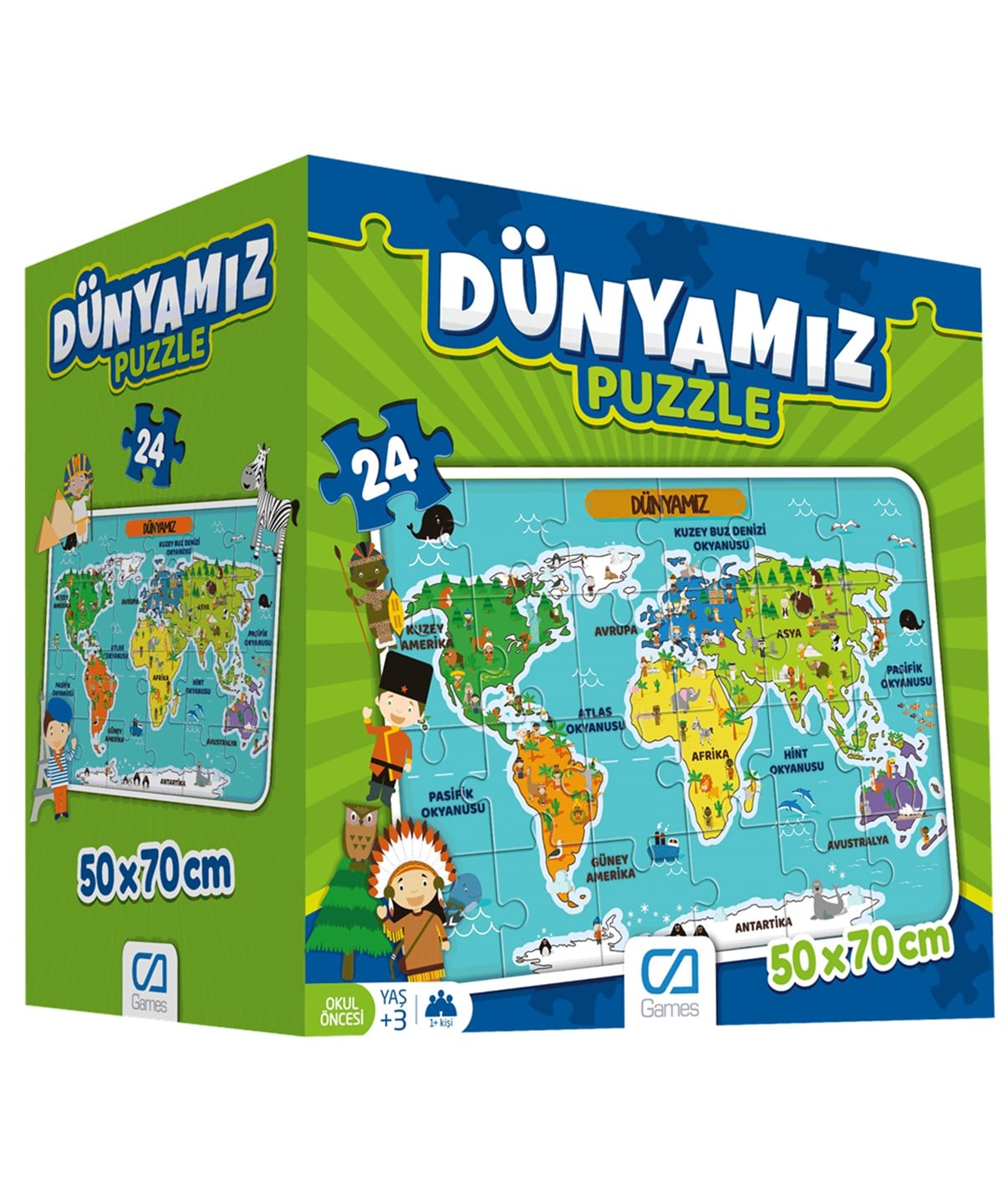 Çocuk Puzzle, CA Games, CA Games 5025 Dünyamız Eğitici Puzzle