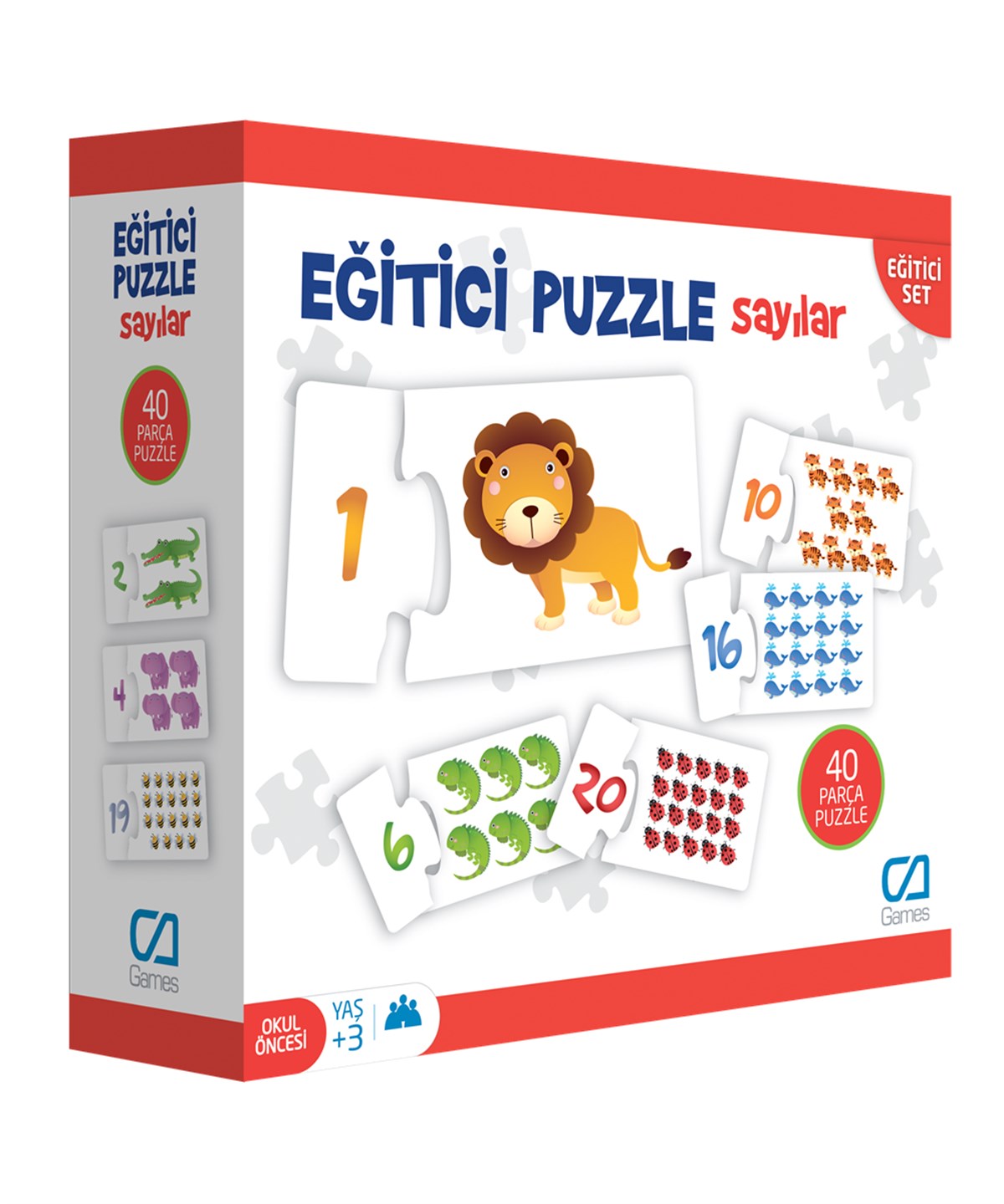 Çocuk Puzzle, CA Games, CA Games 5031 Eğitici Puzzle - Sayılar