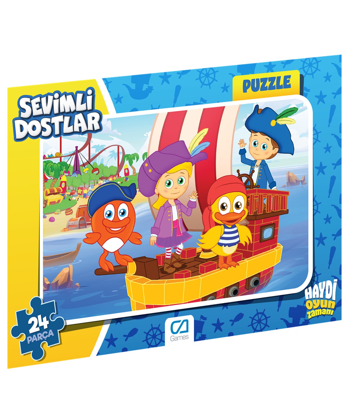 Çocuk Puzzle, CA Games, CA Games 5122 Sevimli Dostlar Frame Puzzle 24 42576
