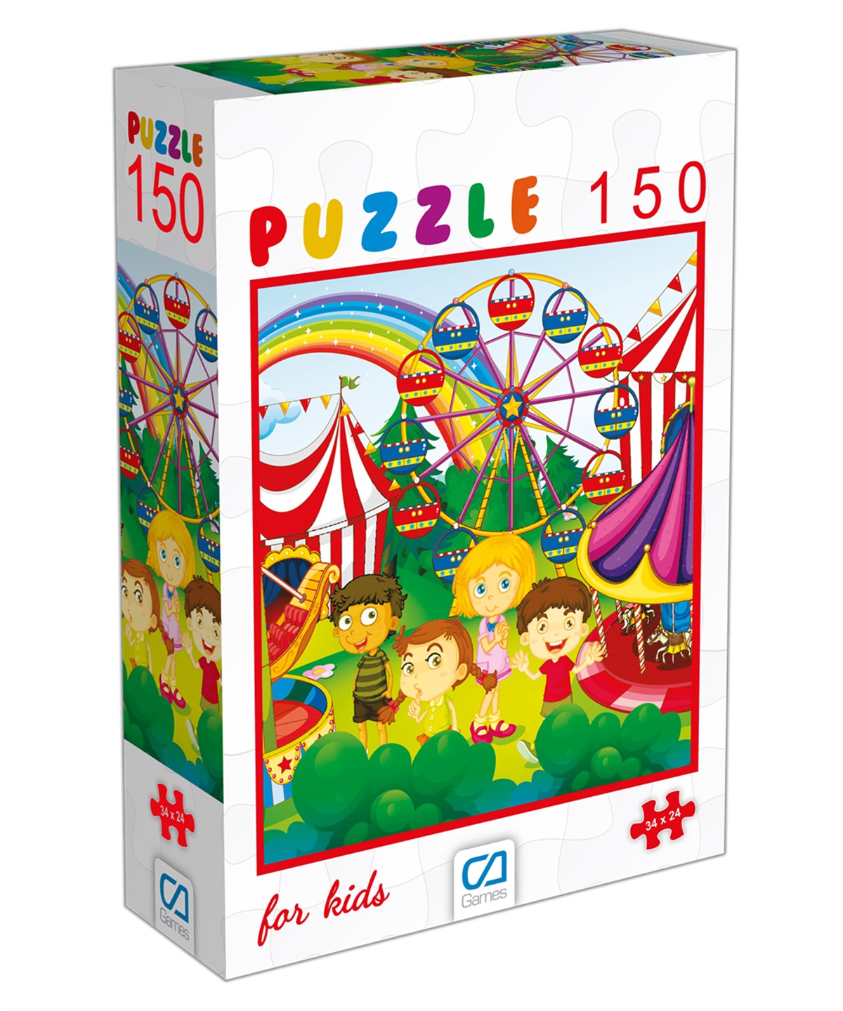 Çocuk Puzzle, CA Games, CA Games 6101 Lunapark Puzzle 150 Parça