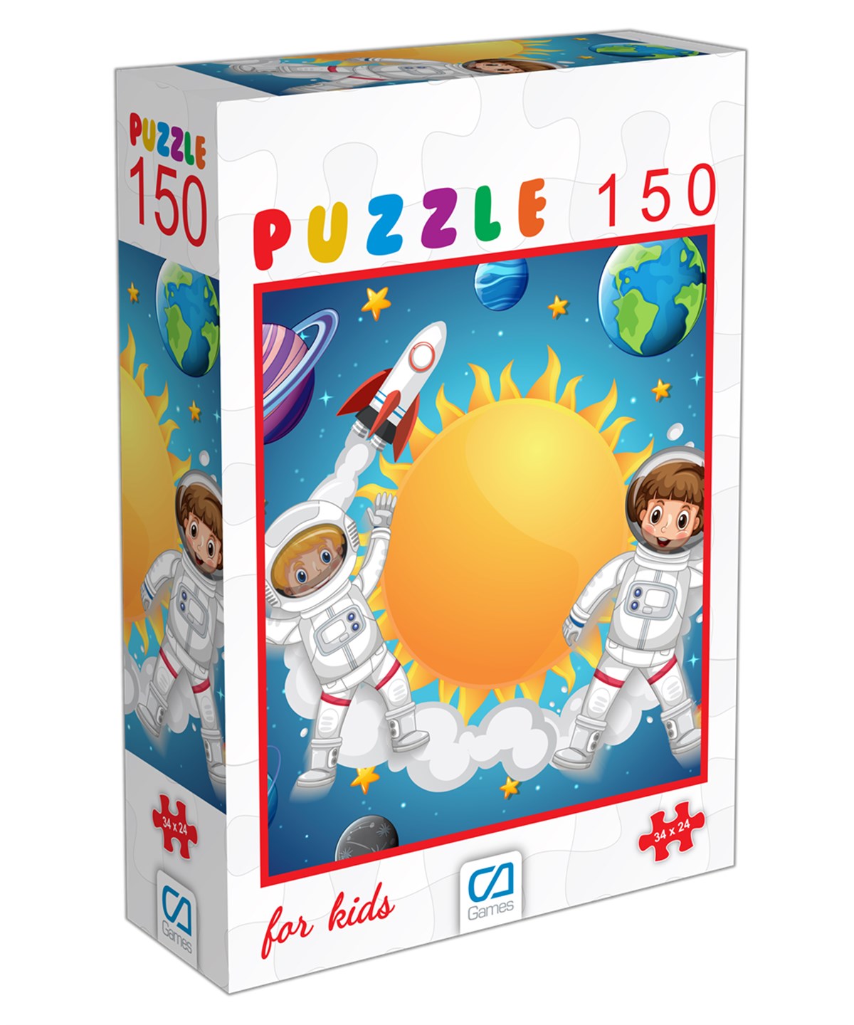 Çocuk Puzzle, CA Games, CA Games 6105 Uzay Puzzle 150 Parça