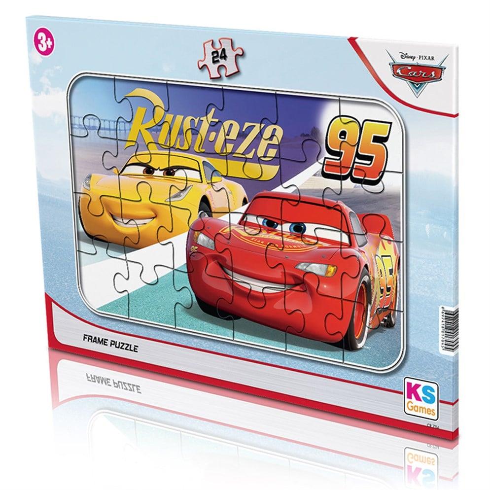 Çocuk Puzzle, KS GAMES, Cars Frame Puzzle 24 Parça