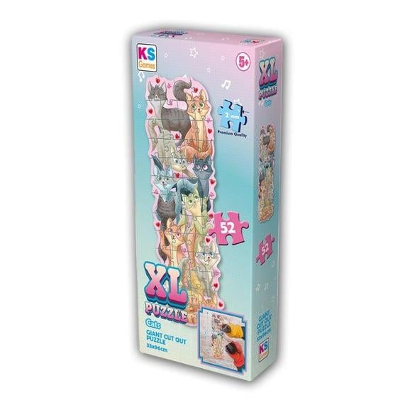 Çocuk Puzzle, KS GAMES, Cats XL Puzzle 52 Parça 28617
