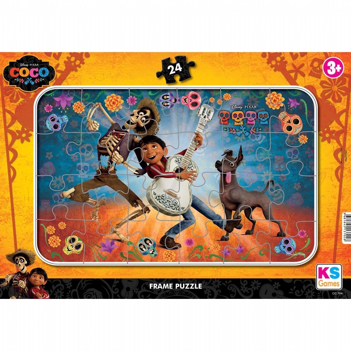 Çocuk Puzzle, KS GAMES, Coco Frame Puzzle 24 Parça