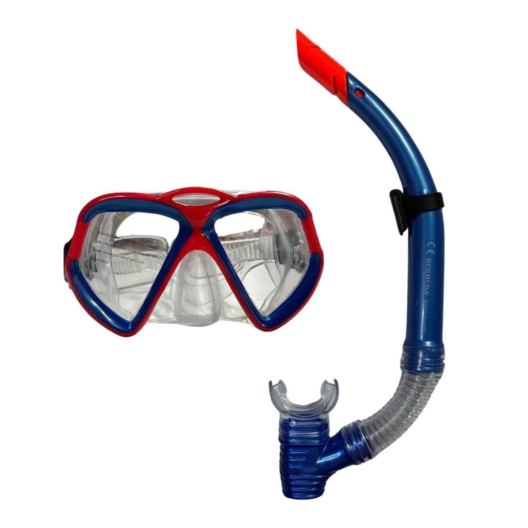 Deniz ve Havuz Ürünleri, OSMAN KIZILKAYA, Bermuda PBH Maske Snorkel Set 2363A Mavi