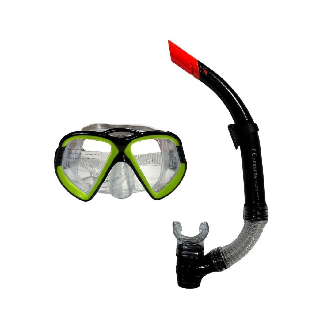 Deniz ve Havuz Ürünleri, OSMAN KIZILKAYA, Bermuda PBH Maske Snorkel Set 2363A Siyah