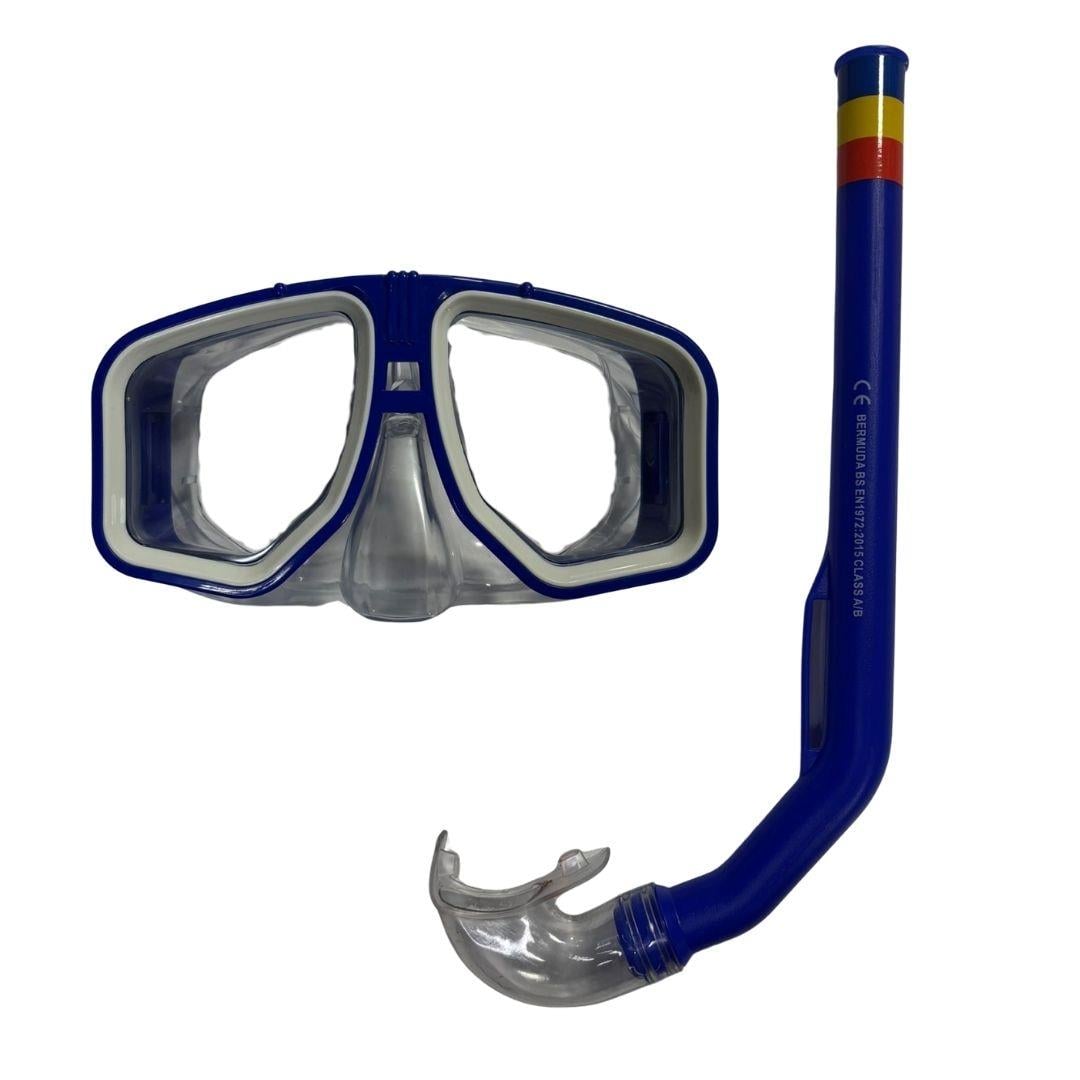 Deniz ve Havuz Ürünleri, OSMAN KIZILKAYA, Bermuda Pvc Maske Snorkel Set AK405 Mavi