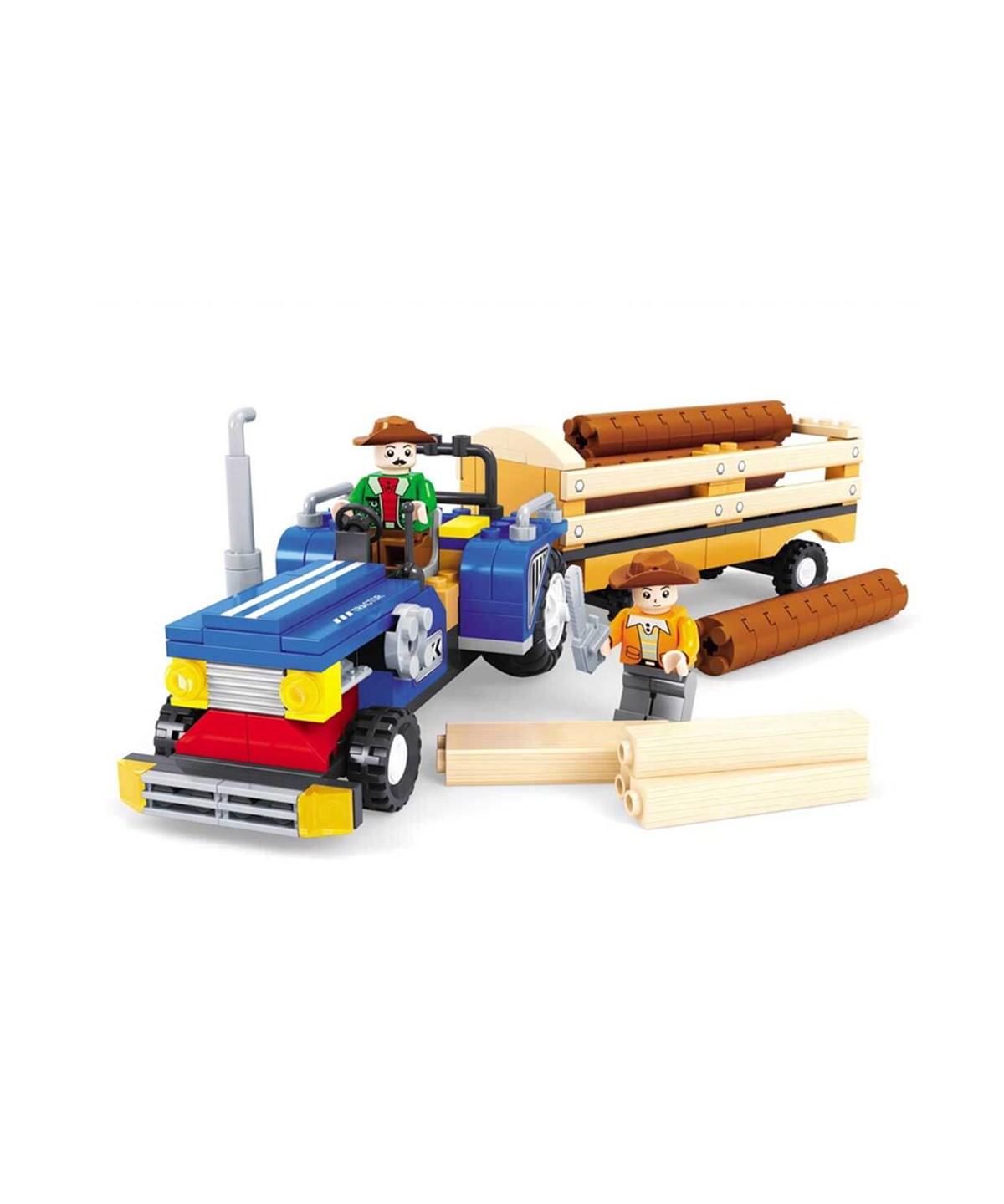 Diğer Lego Setleri, Sunman, BLX 28506 Farm Römorklu Traktör 220 Parça Lego Seti