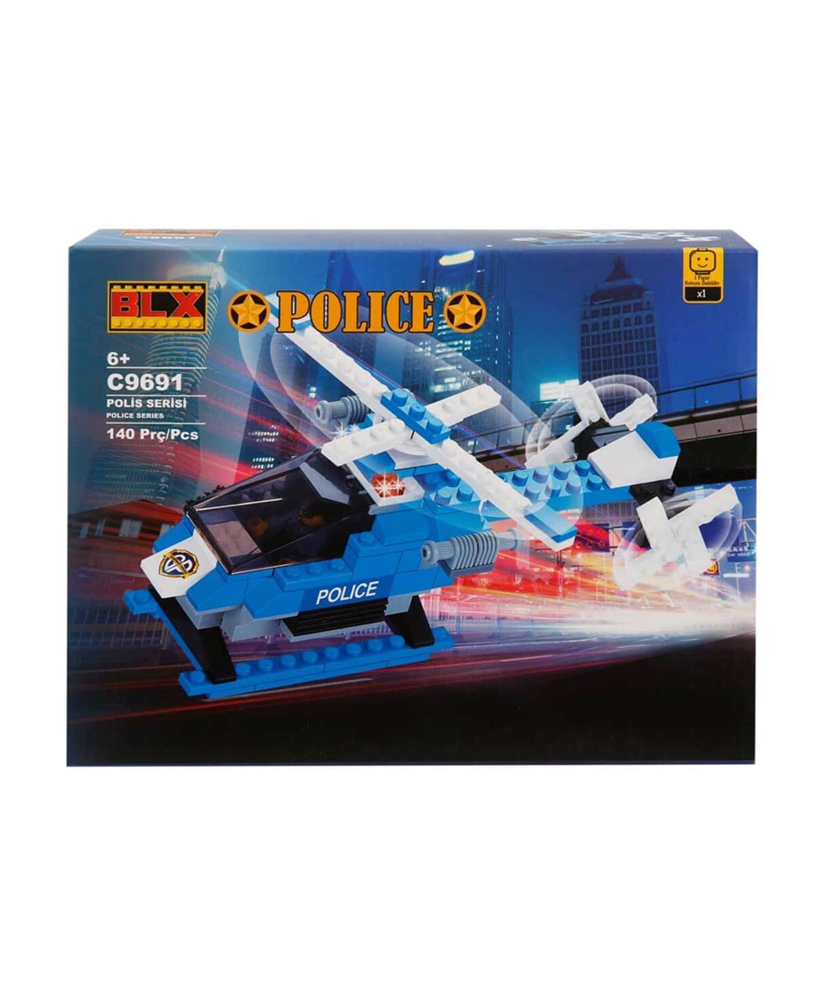 Diğer Lego Setleri, Sunman, BLX Police Polis Araç Uçak Set C9691 140 Parça Lego Seti