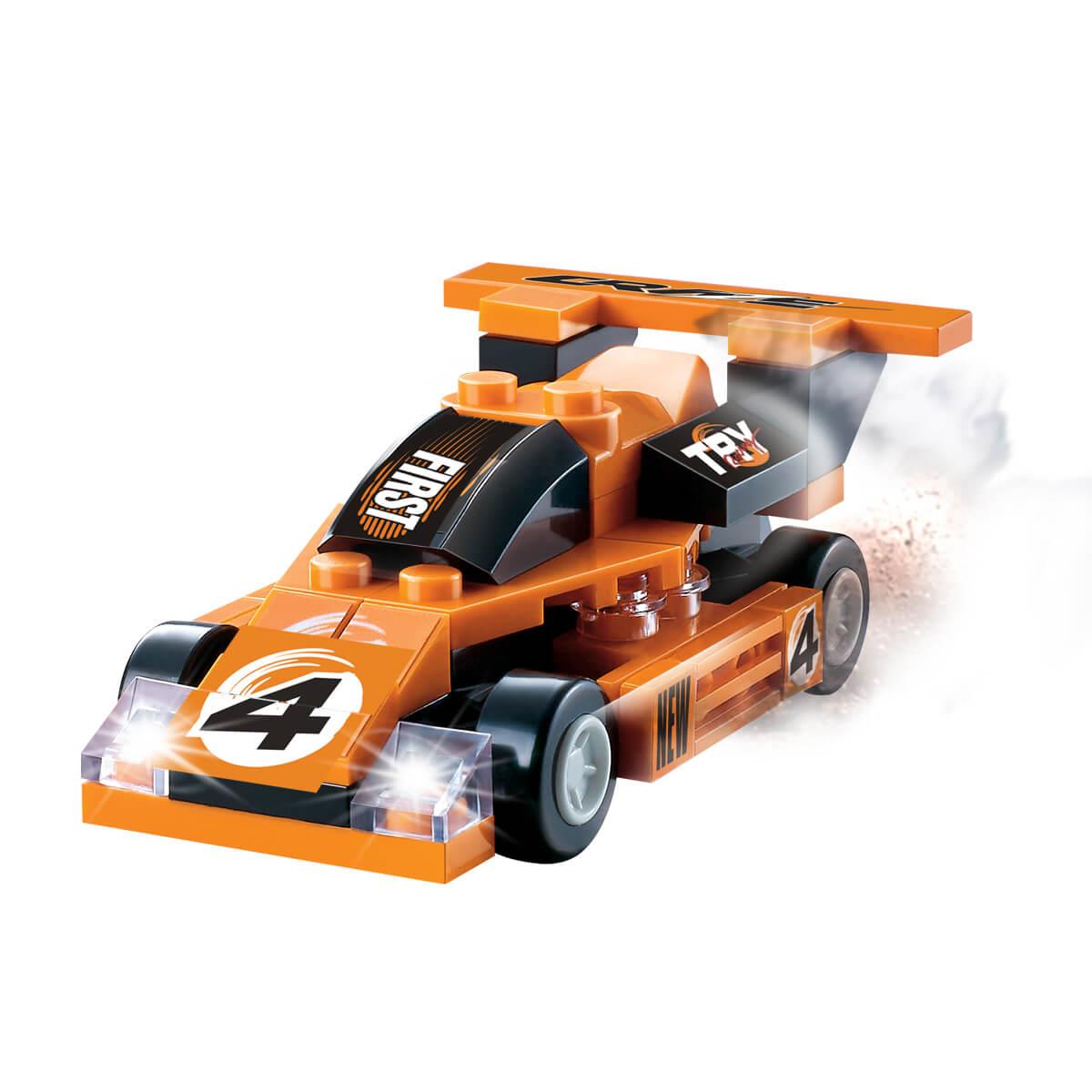Diğer Lego Setleri, Sunman, BLX Racing Yarış Arabası Yapı Seti C0301A 92779 Turuncu